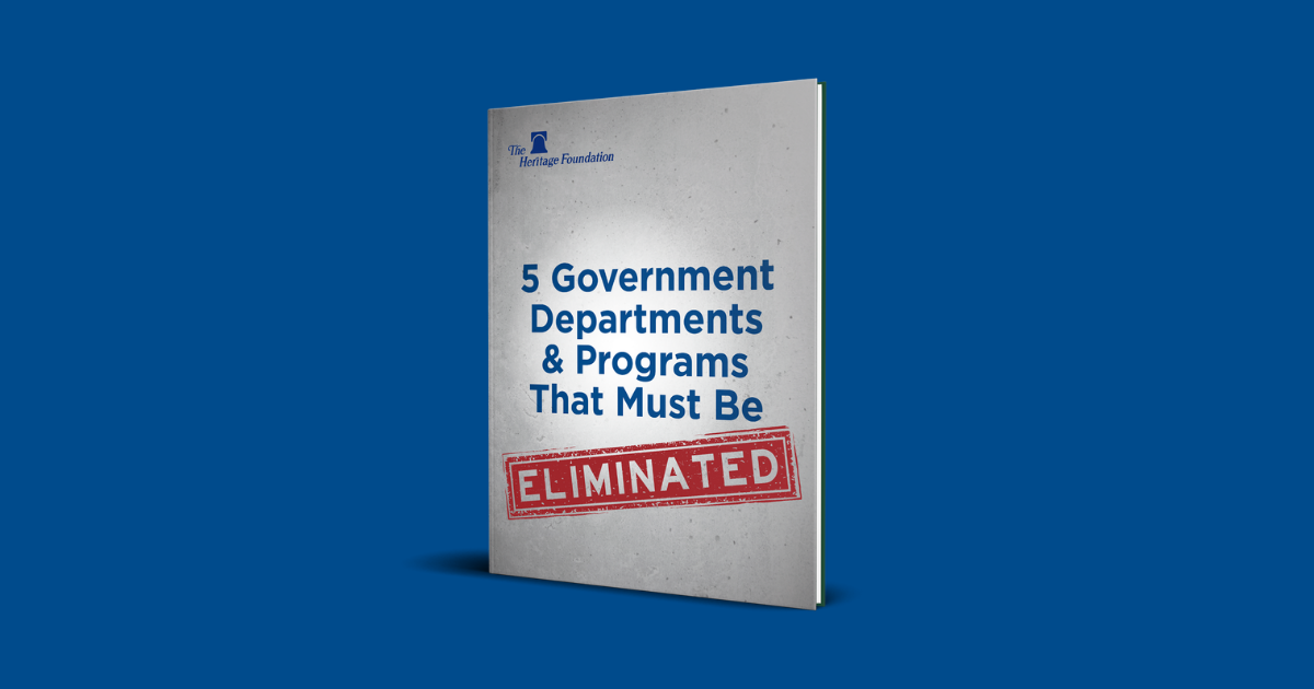 Governmesnt Programs 5 Government Departments and Programs That Must Be Eliminated | The ...